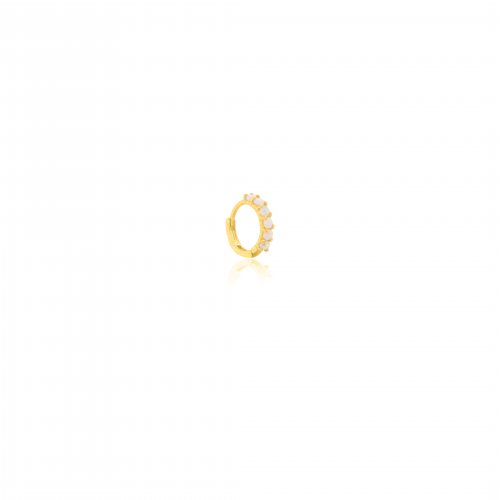 14K Yellow Gold Opal Helix Single Piece (GE-14-1057)