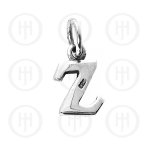 Silver Letter Z  Alphabet-Number Charm (P-1001-Z)