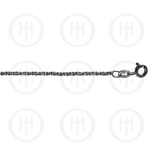 Silver Fancy Chain Assorted DISCO Black Colour Chain(DISCO35-B) 1mm