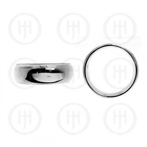Sterling Silver Rounded Band Ring 7mm (R-1140-7)
