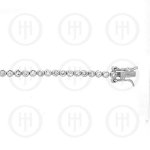 Silver Rhodium Plated Bezel CZ Round Tennis Bracelet 2mm (BR-CZ-102-2)