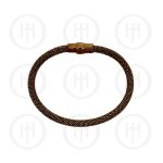 Sterling Silver Magnetic Bracelet 5mm (MB-1005-CH) Chocolate Brown