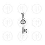 Silver Charm Pendant Tiffany Inspired Key (P-1005)