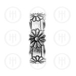 Sterling Silver Plain Flower Toe Ring (TR-1014)