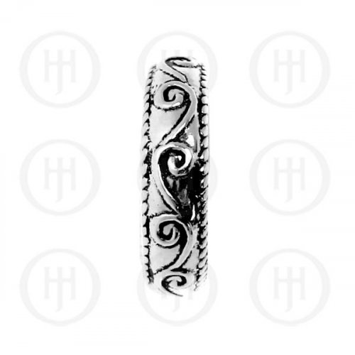 Sterling Silver Rolling Wave Toe Ring (TR-1016)