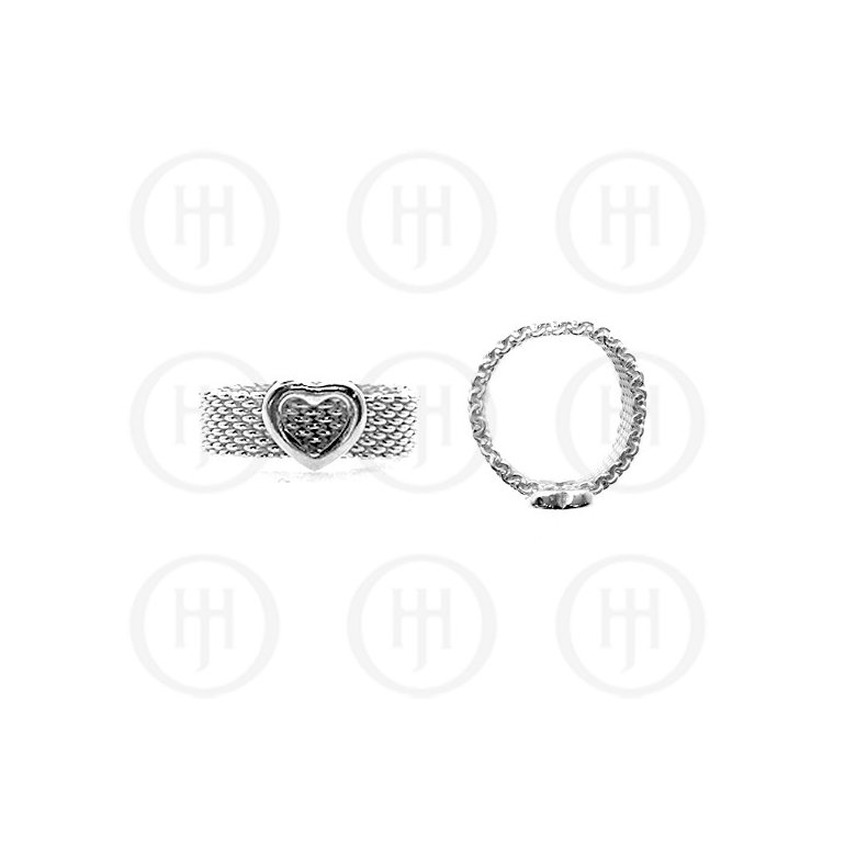 tiffany inspired sterling silver mesh ring