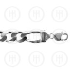 Silver Basic Chain Figaro 11 (FIG350) 13.8mm