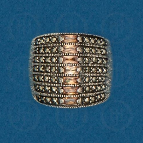 Silver Marcasite Ring R-M-1063-C