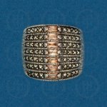 Silver Marcasite Ring R-M-1063-C