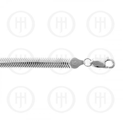 Silver Basic Chain Snake Flat 6.3mm (FSNAKE60)