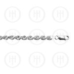 Silver Basic Chain Rope Hollow 5.2mm (HROPE-100)