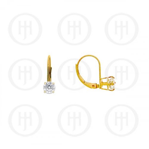 14K Gold Earrings Casting Leverback 5mm (G-CLB-5-14K)