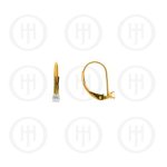 14K Gold Earrings Snap Leverback 3mm (G-SSLB-3-14K)