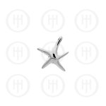 Plain Silver Starfish Pendant (P-1187)