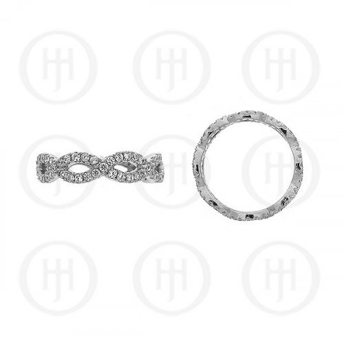 Silver Rhodium Plated CZ Infinity Ring (R-1236)