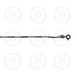 Silver Fancy Chain Assorted Black Colour Ball and Bar Chain (BB-150-B) 1.5mm