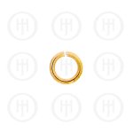 Sterling Silver Finding Gold Plated Jump Ring 7mm (JR-7-G)