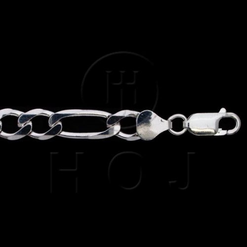 Silver Basic Chain Figaro 07 (FIG180) 6.8mm