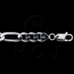Silver Basic Chain Figaro 08 (FIG220) 8.4mm