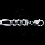 Silver Basic Chain Figaro 09 (FIG250) 9.8mm