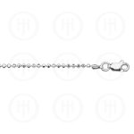 Silver Basic Chain Ball DiamondCut 03 (DCBALL-200) 2.0mm