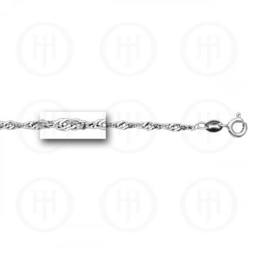 Sterling Silver Basic Chain Singapore 02 (SING40) 2.5mm