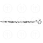 Sterling Silver Basic Chain Singapore 03 (SING50) 3.15mm