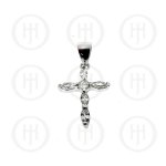 Silver CZ Religious Cross (CR-1041)