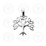Silver Plain Tree of Life Celtic Pendant (P-1231)
