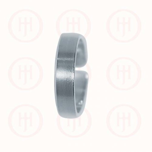 Silver Plain Flat Band Toe Ring 3.7mm (TR-1022)