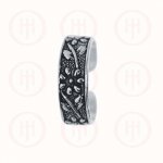 Sterling Silver Plain Flower Toe Ring (TR-1020)