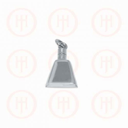 Silver Plain Cowbell Trinket Pendant (TRK-1018)