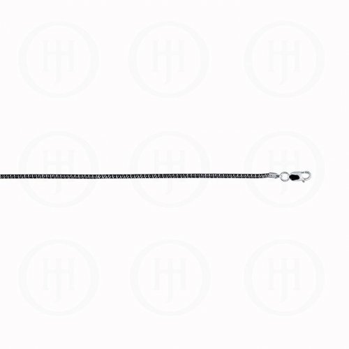 Silver Black Colour Snake Chain (SCD-190-BW)