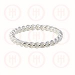 Silver Plain Rope Ring (R-1149)