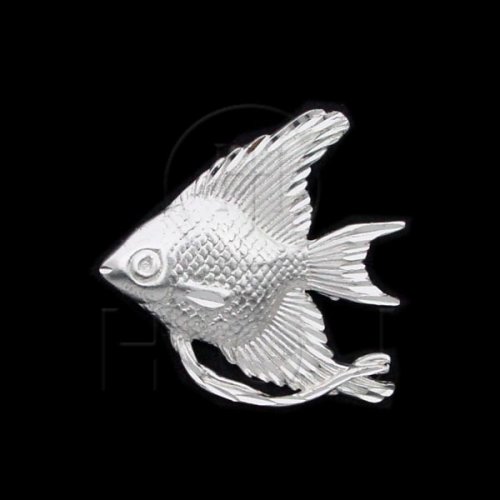 Silver Diamond Cut Charm Goldfish (JB361)