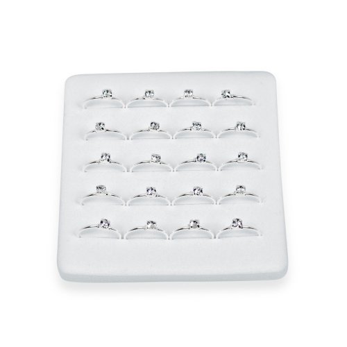 Silver NoseRing &quot;CZ Ring&quot; Pack of 20 (NRB-1010)