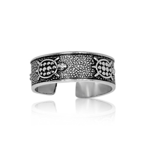 Silver Turtle Band ToeRing (TR-1025)