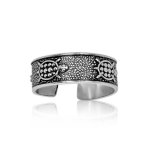 Silver Turtle Band ToeRing (TR-1025)