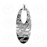 Sterling Silver Tiffany Inspired Body, Mind, Soul Inspirational Pendant (P-1044)