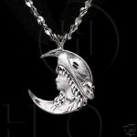 Silver Diamond Cut Assorted Charm Moon Girl (JB120)