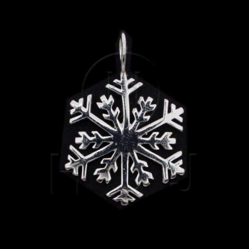 Silver Diamond Cut Assorted Charm Snowflake (C4705P)
