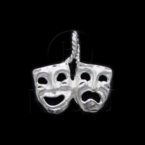 Silver Diamond Cut Assorted Charm Masks (JB564)