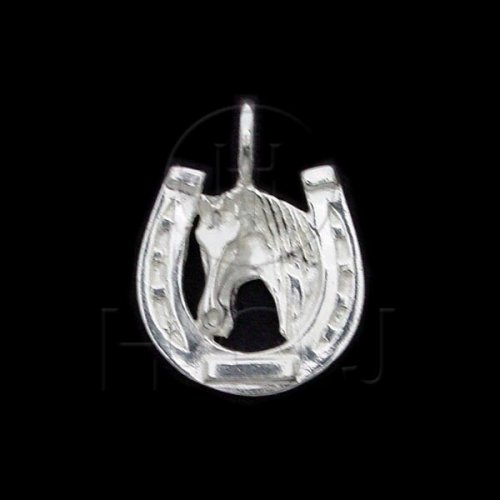 Silver Diamond Cut Animal Charm Horse (JB426)