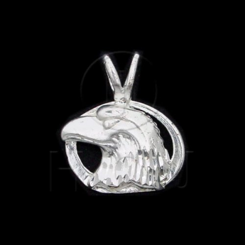 Silver Diamond Cut Animal Charm Eagle (JB291)