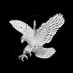 Silver Diamond Cut Animal Charm Eagle (JB263)