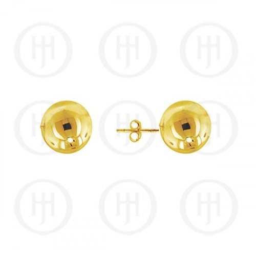 10K Gold Earrings Ball Stud 7mm (G-BE-7-10K)