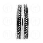 Sterling Silver Plain Braid Texture Toe Ring (TR-1011)