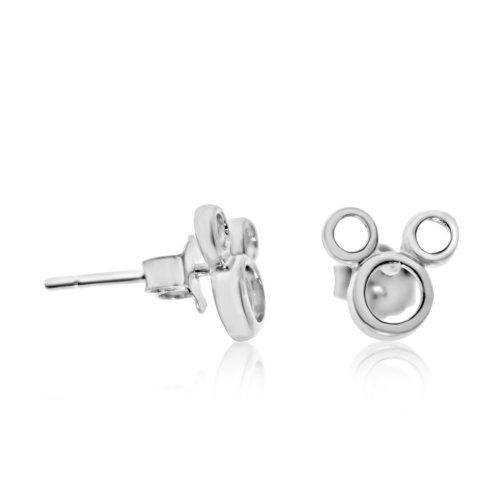 Plain Silver Mickey Mouse Stud (ST-1218)