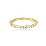 Gold Plated Eternity Band 2mm (R-1357-G)