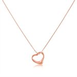 Gold Plated Heart Shaped Necklace (N-1123)